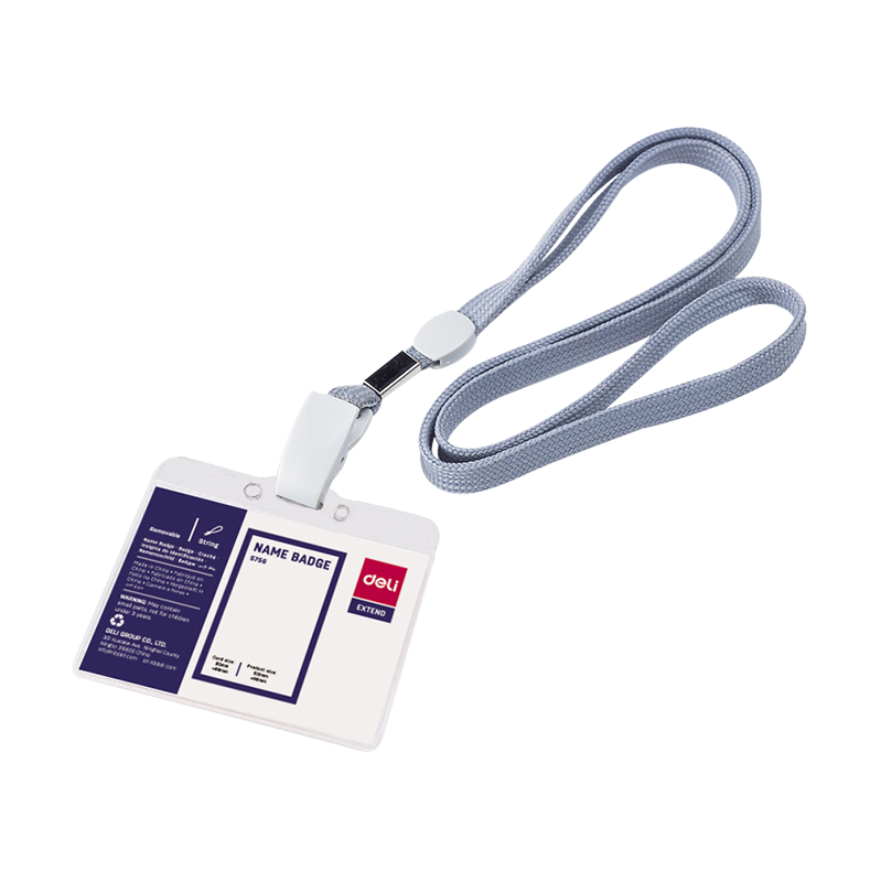 E5756 PVC Lanyard Name Badge Horizontal 95×68mm Picture(s)