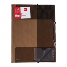 E39579 3-flap Folder Elastic A4 5C Translucent