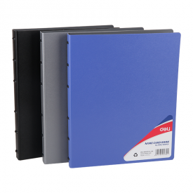 E38173 Refillable Disc Foam PP Business Card Book 180cards 3C