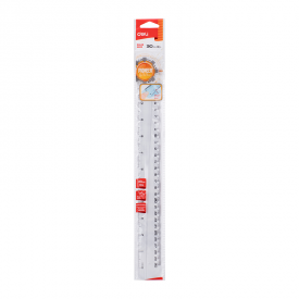 EG00312 PS Ruler Easy-grab 30cm Transparent