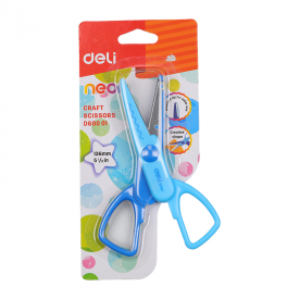 ED60001 Neon Zigzag Crafting Scissors 2 Shape 136mm Blister