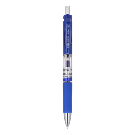 EQ10430 Retractable Gel Pen 0.5mm Blue