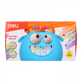 EC10400 Color Kids Felt Pen Washable 1.0-5.0mm 12C