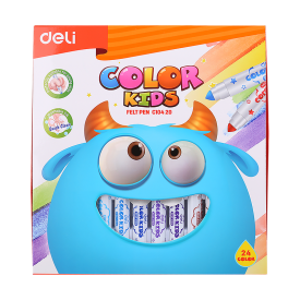 EC10420 Color Kids Felt Pen Washable 1.0-5.0mm 24C