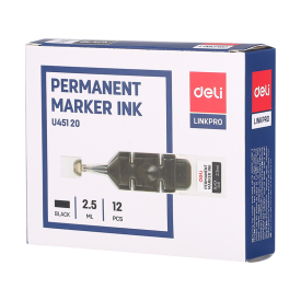 EU45120 Permanent Marker Refill Ink 12pcs Black