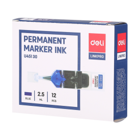 EU45130 Permanent Marker Refill Ink 12pcs Blue