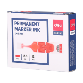 EU45140 Permanent Marker Refill Ink 12pcs Red
