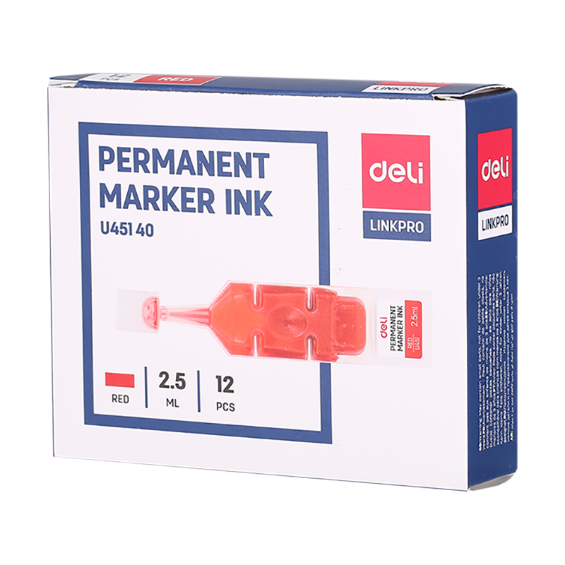 EU45140 Permanent Marker Refill Ink 12pcs Red Picture(s)