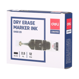 EU45020 Dry Erase Marker Refill Ink 12pcs Black
