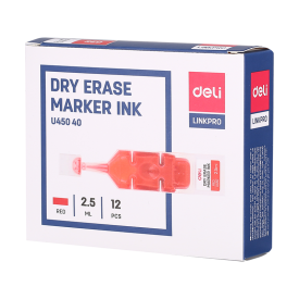 EU45040 Dry Erase Marker Refill Ink 12pcs Red